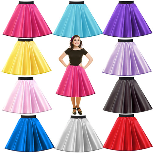 Satin skirt costume - 50's,