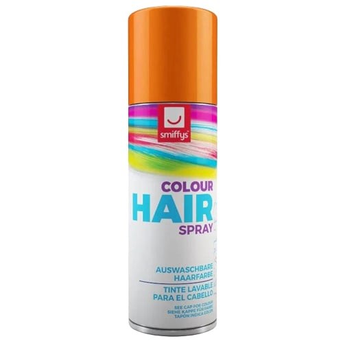 Orange temporary hair spray - orange,