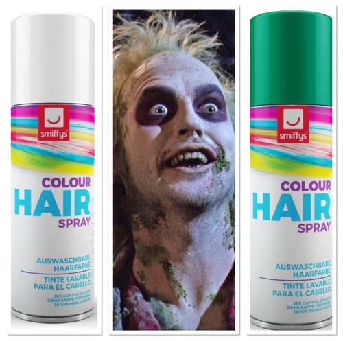 Beetlejuice green white hair - &,