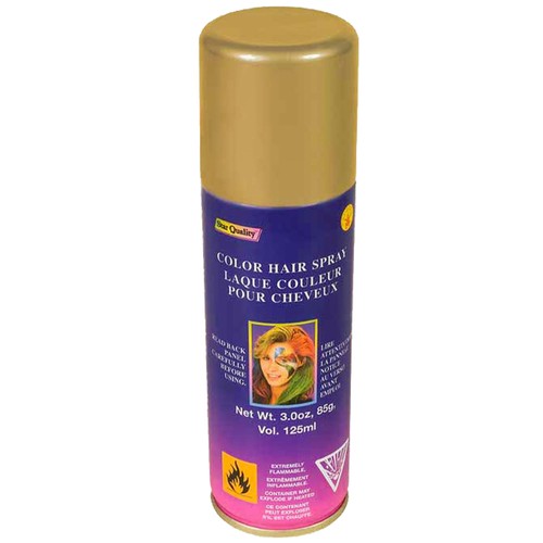 Gold hair spray child - spray, costume