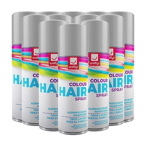 Silver temporary hair spray - temporary,